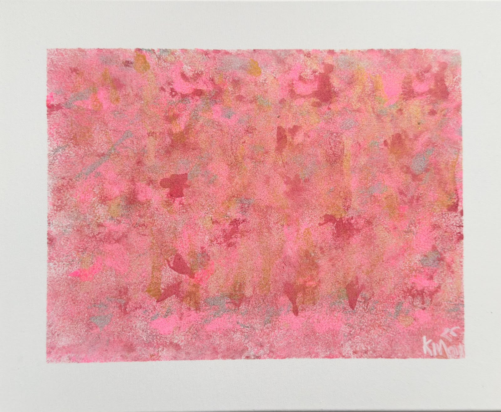 Kunstwerk in Pink